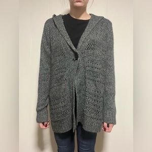 Thick grey cardigan
